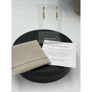 Marrin Costello Curateur 14k Gold Plated Sterling Silver Topaz Hoop Earrings